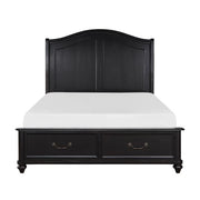 Herman (3) Queen Platform Bed with Footboard Storage - Furniture Home Store (Hanford, CA)