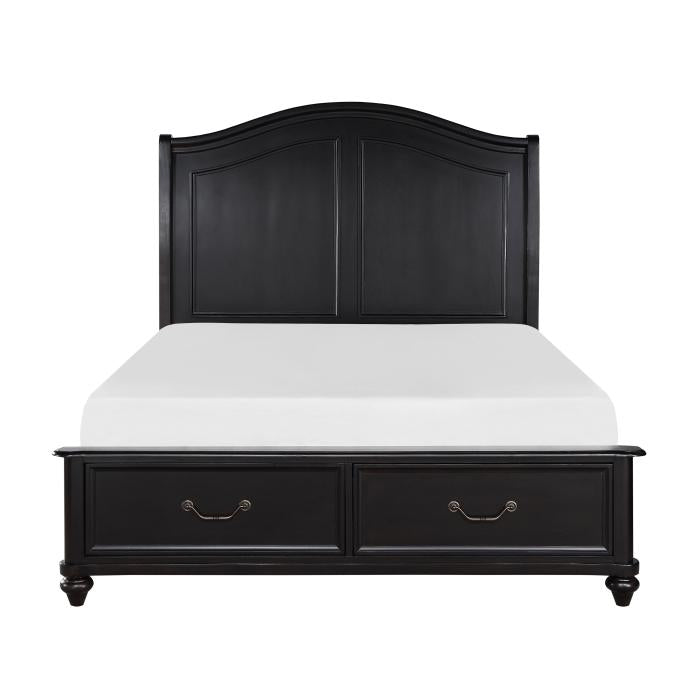 Herman (3) Queen Platform Bed with Footboard Storage - Furniture Home Store (Hanford, CA)
