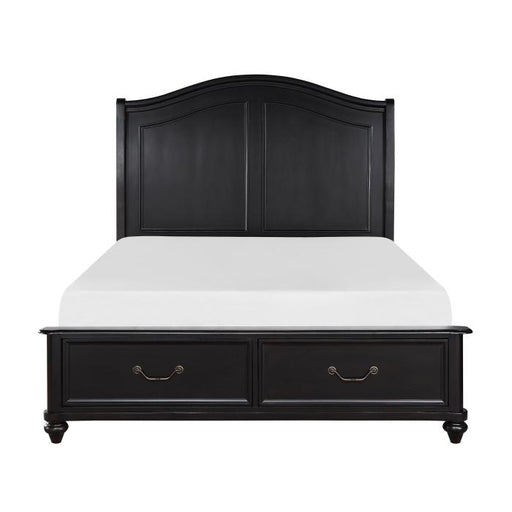 Herman (3) Queen Platform Bed with Footboard Storage - Furniture Home Store (Hanford, CA)
