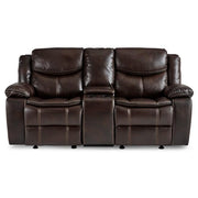 Bastrop Double Glider Reclining Loveseat in Brown 8230BRW-2 - Furniture Home Store (Hanford, CA)