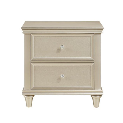 Celandine 2 Drawer Nightstand in Silver 1928-4 - Furniture Home Store (Hanford, CA)