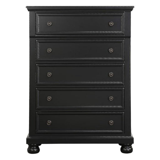 Laurelin 5 Drawer Chest in Black 1714BK-9 - Furniture Home Store (Hanford, CA)