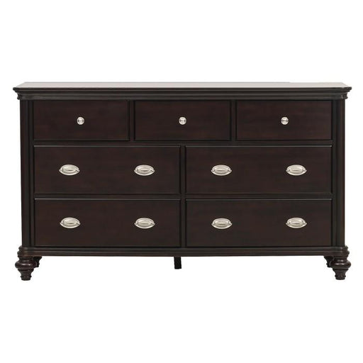 Marston 7 Drawer Dresser in Dark Cherry 2615DC-5 - Furniture Home Store (Hanford, CA)