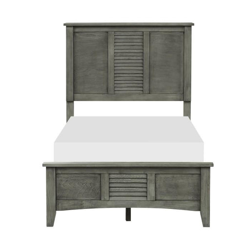 Garcia Twin Panel Bed in Gray 2046T-1 - Furniture Home Store (Hanford, CA)