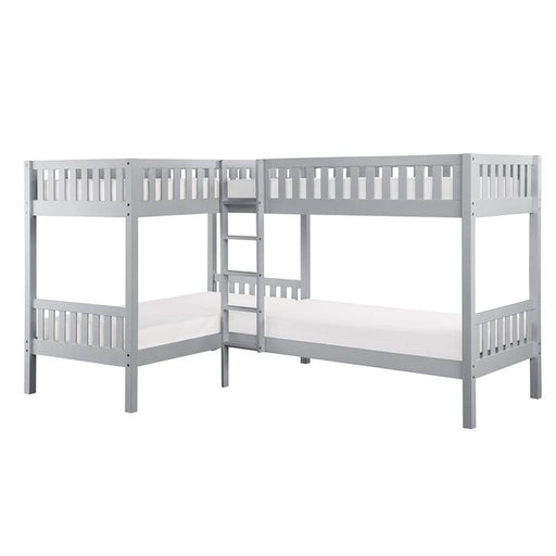 B2063CN-1 - (3) Corner Bunk Bed - Furniture Home Store (Hanford, CA)