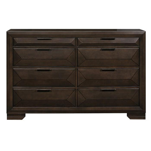 Chesky Dresser in Warm Espresso 1753-5 - Furniture Home Store (Hanford, CA)