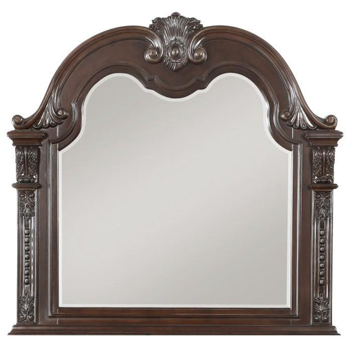 Cavalier Mirror in Dark Cherry 1757-6 - Furniture Home Store (Hanford, CA)