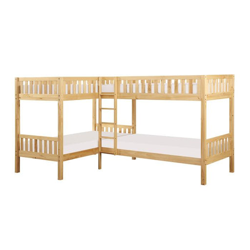 B2043CN-1 - (3) Corner Bunk Bed - Furniture Home Store (Hanford, CA)