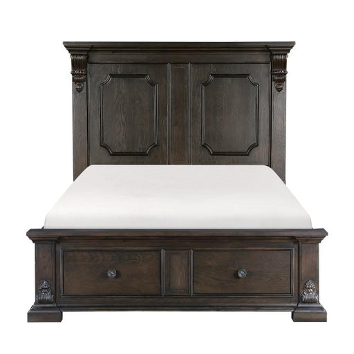 Cornwall (3) Eastern King Platform Bed with Footboard Storage - Furniture Home Store (Hanford, CA)
