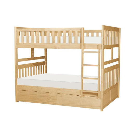 B2043FF-1T - (4) Full/Full Bunk Bed with Storage Boxes - Furniture Home Store (Hanford, CA)