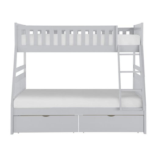 B2063TF-1T - (4) Twin/Full Bunk Bed with Storage Boxes - Furniture Home Store (Hanford, CA)