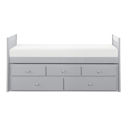 Orion Twin/Twin Trundle Bed w/ 2 Storage in Gray B2063PR-1 - Furniture Home Store (Hanford, CA)