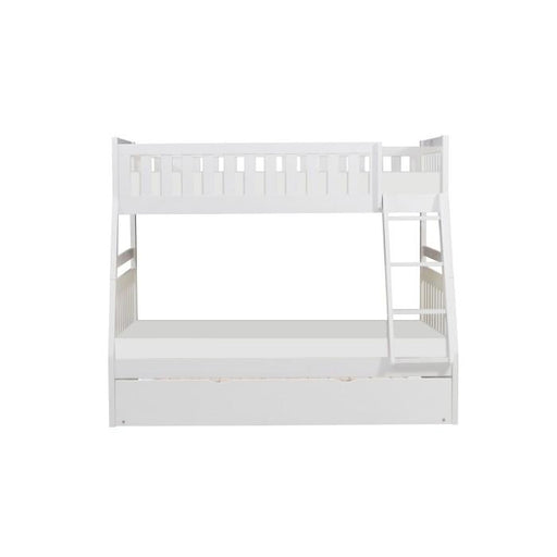 Galen Twin/Full Bunk Bed w/ Twin Trundle in White B2053TFW-1R - Furniture Home Store (Hanford, CA)