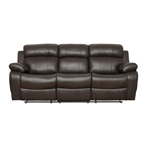 Marille Double Reclining Sofa in Brown - Furniture Home Store (Hanford, CA)