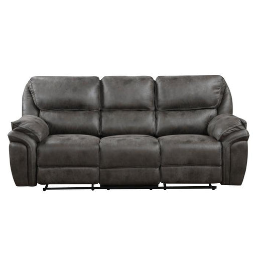 8517GRY-3 - Double Reclining Sofa - Furniture Home Store (Hanford, CA)