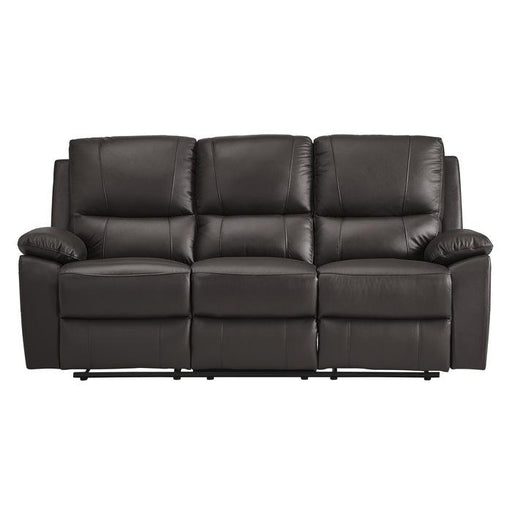 9368BRW-3 - Double Reclining Sofa - Furniture Home Store (Hanford, CA)