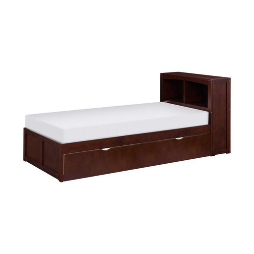 B2013BCDC-1R - (3) Twin Bookcase Bed with Twin Trundle - Furniture Home Store (Hanford, CA)