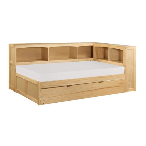 B2043BC-1BCR - (4) Twin Bookcase Corner Bed with Twin Trundle - Furniture Home Store (Hanford, CA)