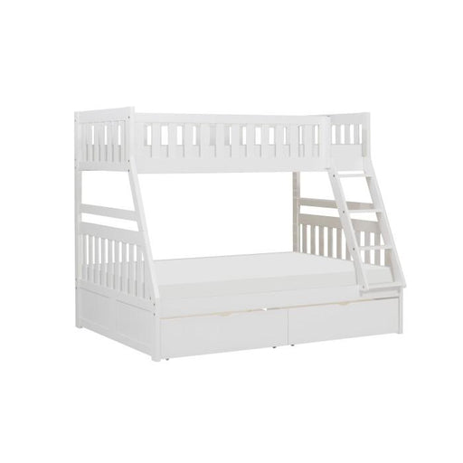 B2053TFW-1T - (4) Twin/Full Bunk Bed with Storage Boxes - Furniture Home Store (Hanford, CA)