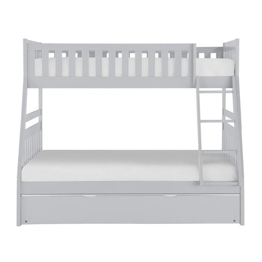 B2063TF-1R - (4) Twin/Full Bunk Bed with Twin Trundle - Furniture Home Store (Hanford, CA)