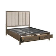 Cambridge (3) Queen Platform Bed with Footboard Storage - Furniture Home Store (Hanford, CA)