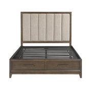 Cambridge (3) Queen Platform Bed with Footboard Storage - Furniture Home Store (Hanford, CA)