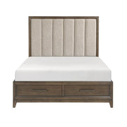 Cambridge (3) Queen Platform Bed with Footboard Storage - Furniture Home Store (Hanford, CA)