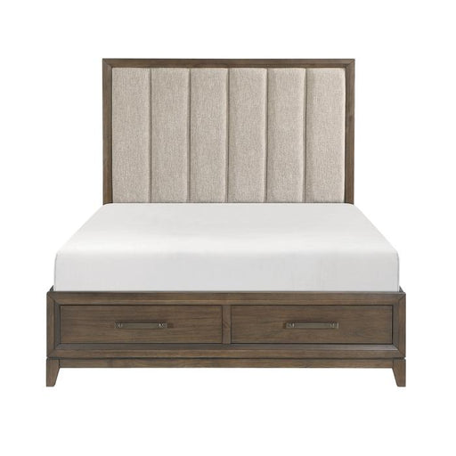 Cambridge (3) Queen Platform Bed with Footboard Storage - Furniture Home Store (Hanford, CA)