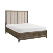 Cambridge (3) Queen Platform Bed with Footboard Storage - Furniture Home Store (Hanford, CA)