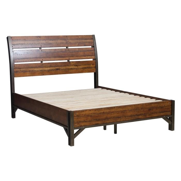 Holverson (3)California King Platform Bed - Furniture Home Store (Hanford, CA)