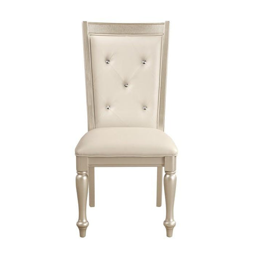 Celandine Side Chair in Silver (Set of 2) - Furniture Home Store (Hanford, CA)