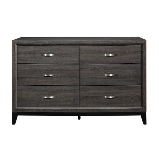 Davi Dresser in Gray 1645-5 - Furniture Home Store (Hanford, CA)