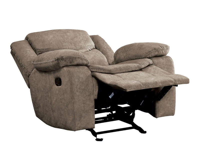 Bastrop Glider Reclining Chair in Brown 8230FBR-1 - Furniture Home Store (Hanford, CA)