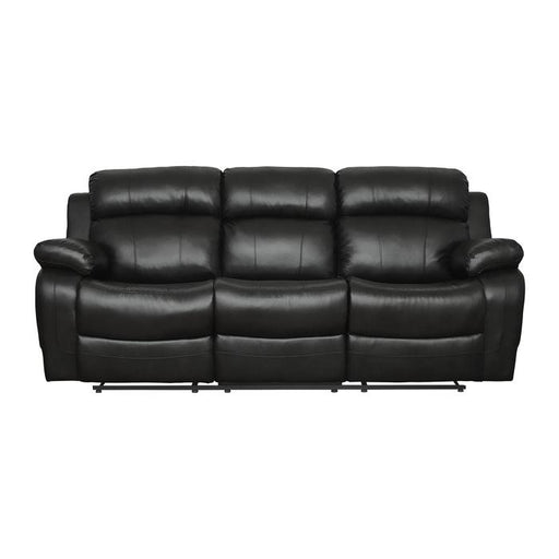 Marille Double Reclining Sofa in Black - Furniture Home Store (Hanford, CA)