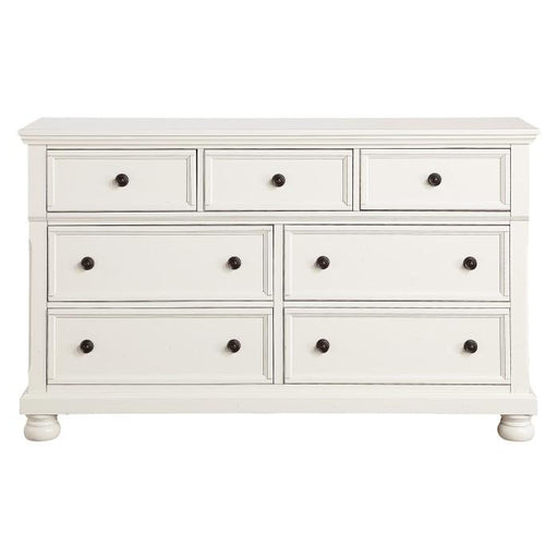 Laurelin 7 Drawer Dresser in White 1714W-5 - Furniture Home Store (Hanford, CA)