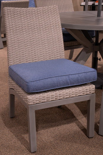 Half Moon Beach Outdoor Side Chair with Cushion (Set of 2) - Furniture Home Store (Hanford, CA)