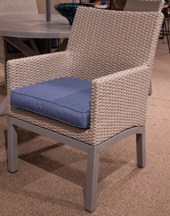 Half Moon Beach Outdoor Arm Chair with Cushion (Set of 2) - Furniture Home Store (Hanford, CA)
