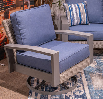 Half Moon Beach Outdoor Swivel Lounge Chair with Cushion - Furniture Home Store (Hanford, CA)