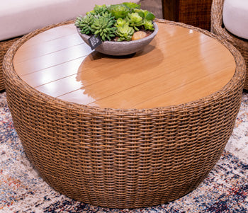 Double Point Outdoor Coffee Table - Furniture Home Store (Hanford, CA)