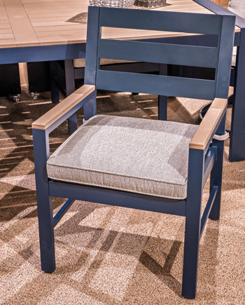East Beach Outdoor Arm Chair with Cushion (Set of 2) - Furniture Home Store (Hanford, CA)