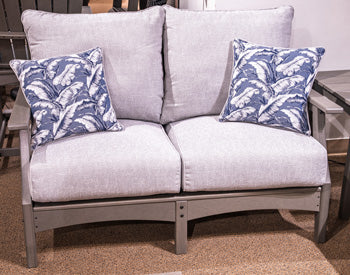 Cove Beach Outdoor Loveseat with Cushion - Furniture Home Store (Hanford, CA)