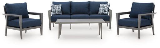 Gali Outdoor Sofa/Chairs/Table Set (Set of 4) - Furniture Home Store (Hanford, CA)