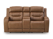 Knightington Power Reclining Loveseat with Audio Seating - Furniture Home Store (Hanford, CA)