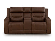 Knightington Power Reclining Loveseat with Audio Seating - Furniture Home Store (Hanford, CA)