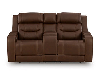 Knightington Power Reclining Loveseat with Audio Seating - Furniture Home Store (Hanford, CA)