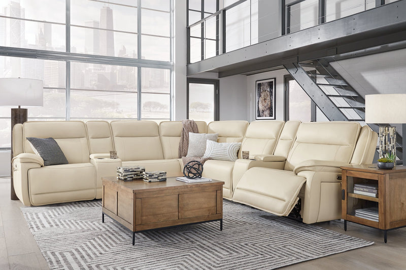 Double Deal Reclining Sectional with 2 Consoles - Furniture Home Store (Hanford, CA)