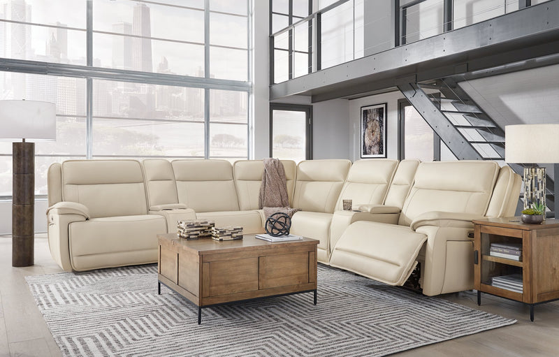 Double Deal Reclining Sectional with 2 Consoles - Furniture Home Store (Hanford, CA)