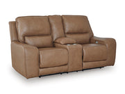DeepWakes Power Reclining Loveseat with Console - Furniture Home Store (Hanford, CA)