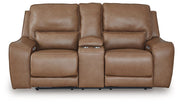 DeepWakes Power Reclining Loveseat with Console - Furniture Home Store (Hanford, CA)