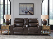 Crossplex Power Reclining Loveseat with Console - Furniture Home Store (Hanford, CA)